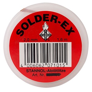 Solder-Ex kiforrasztó húzal 2,0mm x 1,6m