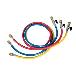 REFCO CA-CCL-36 Hűtőközeg töltőtömlő készlet – Szelepes kivitel (90 cm)