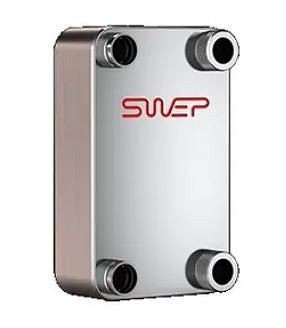 Hőcserélő SWEP B80HX60/1P-SC-M 28U+35.1+2X1 1/4 28U lemezes