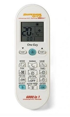Superior Airco 6000 tipus univerzális klíma távirányító