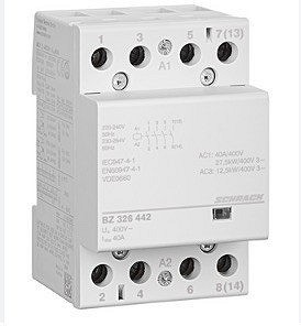 Schrack Mágnes kapcsoló (moduláris kontaktor) 40A/12,5KW, 4Z, 230VAC