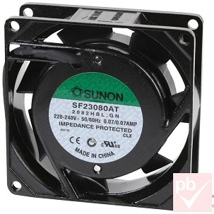 SUNON Ipari Keretes Ventilátor – 80x80x38 mm