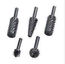 Wolfcraft profilráspoly készlet és 12mm-es süllyesztő (5 részes)