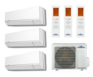 Fisher multi (trio) 7,9 kW kültéri / 3 db Comfort plus 2,7 kW beltéri