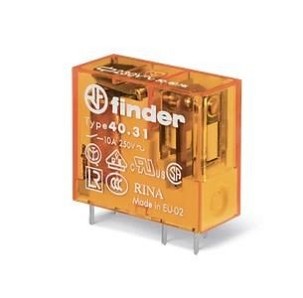 Finder dugaszolható relé 40.31-es 8A 250V
