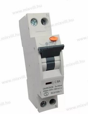 OMU System 1P C16 A  6kA kismegszakító OMB06116C 