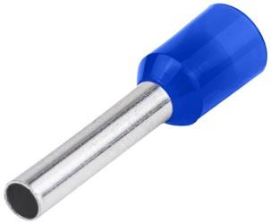 Szigetelt érvéghüvely 2,5mm2, L=15,2mm kék E116 